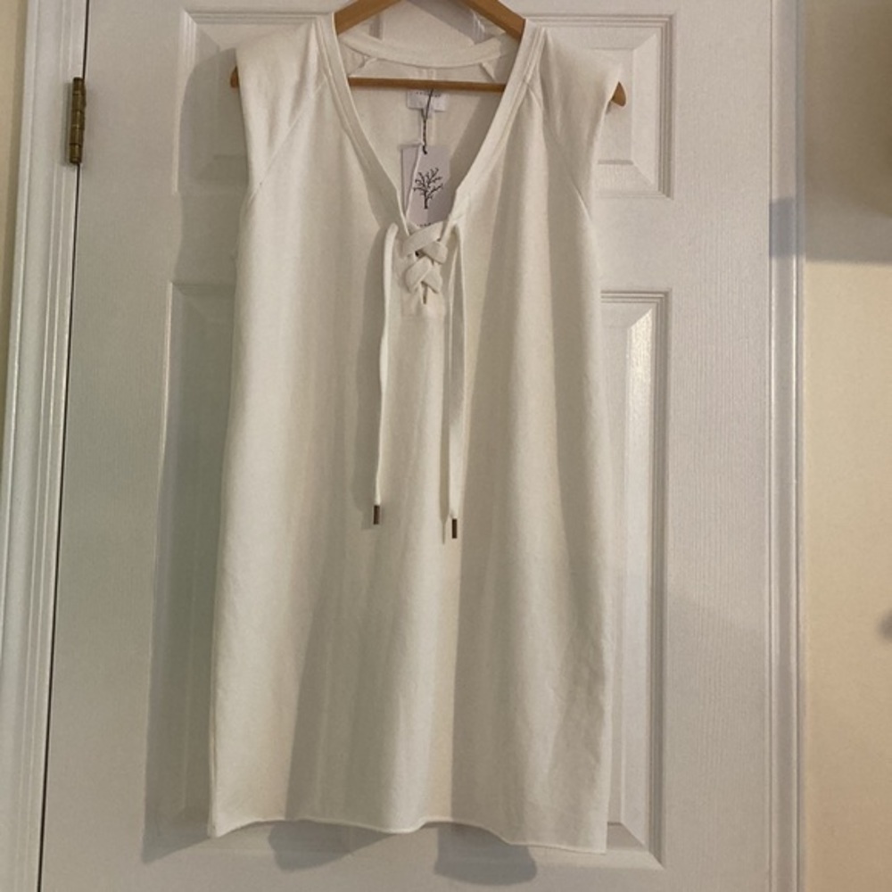 NWT Sundays Rachelle Dress in Coconut Milk Off-white - Picture 2 of 6